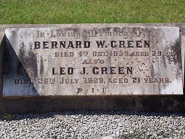 BERNARD WILLIAM GREEN