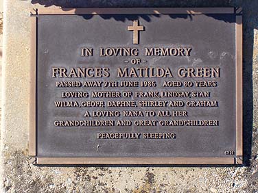 FRANCIS MATILDA GREEN