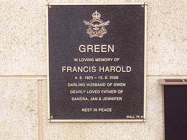 FRANCIS HAROLD GREEN