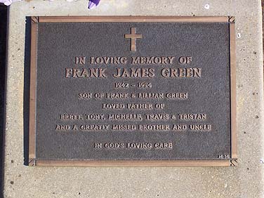 FRANK JAMES GREEN