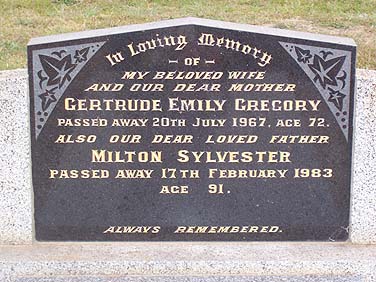 GERTRUDE EMILY GREGORY