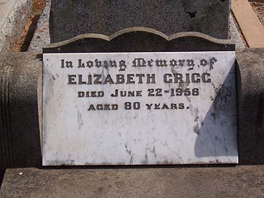 ELIZABETH AGNES GRIGG