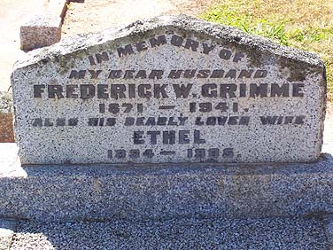 FREDERICK WILLIAM GRIMME