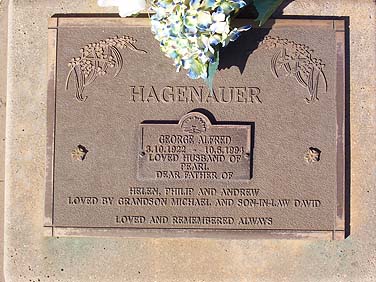 GEORGE ALFRED HAGENAUER