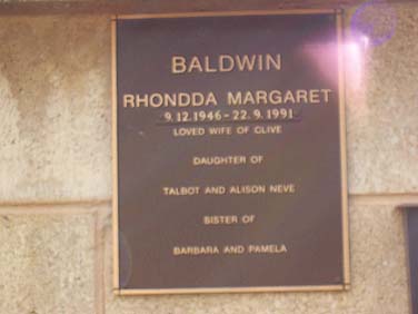 RHONDA MARGARET BALDWIN