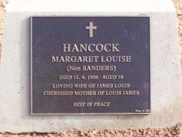 MARGARET LOUISE HANCOCK