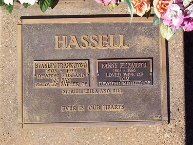 STANLEY FRANK HASSELL