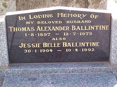 THOMAS ALEXANDER BALLINTINE