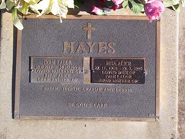 IVAN LALOR HAYES