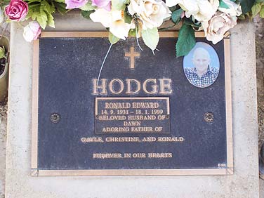 RONALD EDWARD HODGE