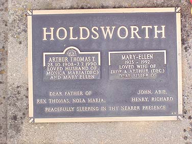 ARTHUR THOMAS THRELP HOLDSWORTH