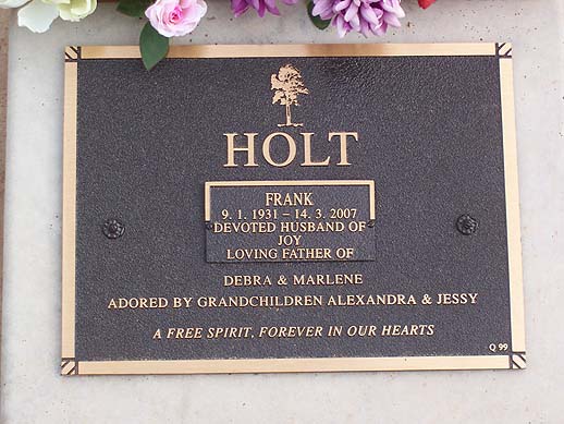 FRANK HORACE MURDEN HOLT