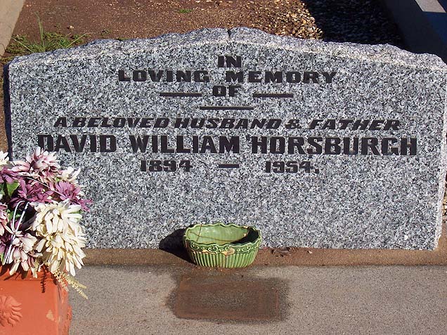 DAVID WILLIAM HORSBURGH