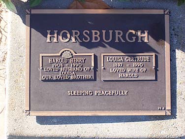 LOUISA GEATRUDE HORSBURGH