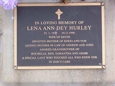 LENA ANN DEY HURLEY