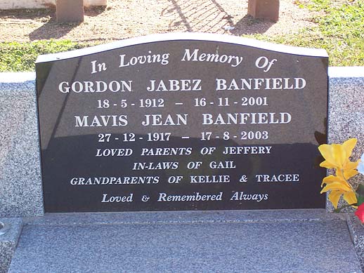 GORDON JABEZ BANFIELD