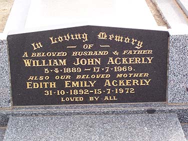 EDITH EMILY ACKERLY