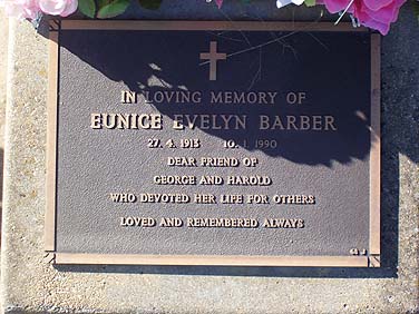 EUNICE EVELYN BARBER