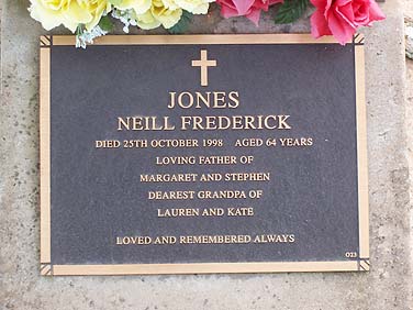 NEILL FREDERICK JONES