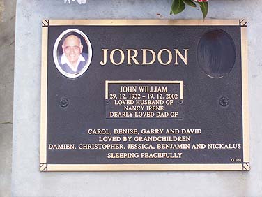 JOHN WILLIAM JORDON