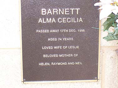 ALMA CECILIA BARNETT