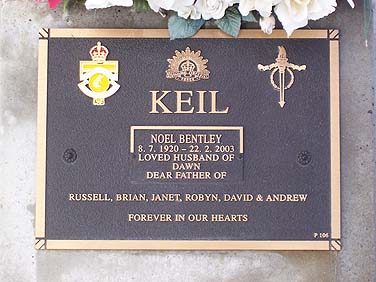 NOEL BENTLEY KEIL