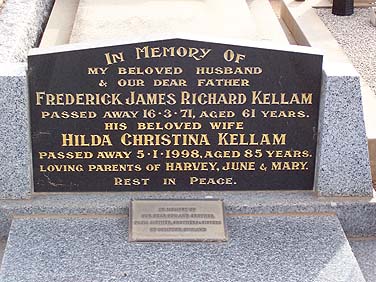 FREDERICK JAMES RICHARD KELLAM