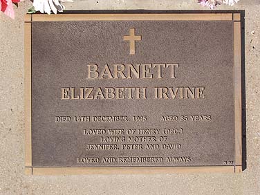 ELIZABETH IRVINE BARNETT