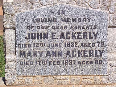 JOHN EDWIN ACKERLY