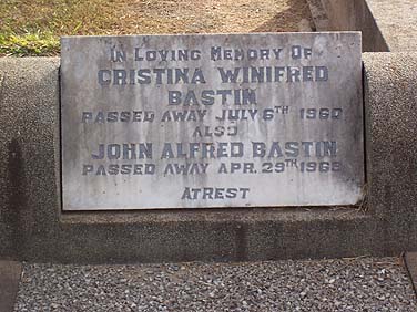 CHRISTINA WINIFRED BASTIN