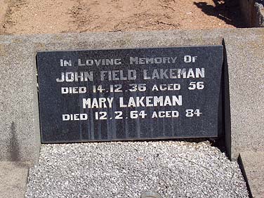 JOHN FIELD LAKEMAN