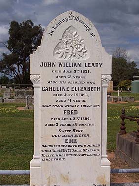 CAROLINE ELIZABETH LEARY