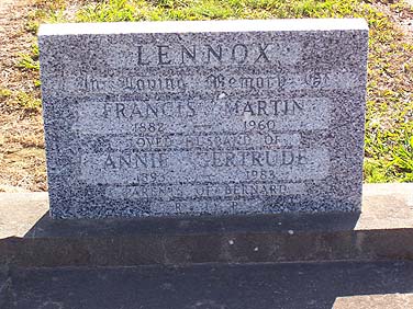 FRANCIS MARTIN LENNOX