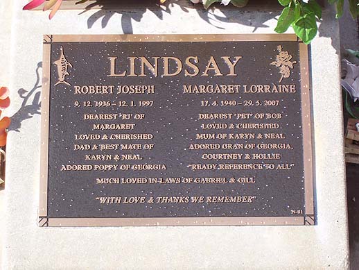 MARGARET LORRAINE LINDSAY