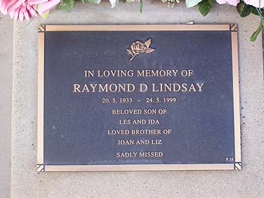 RAYMOND DONALD LINDSAY