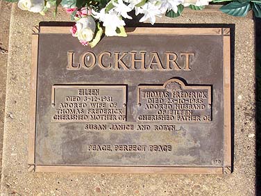 THOMAS FREDERICK LOCKHART
