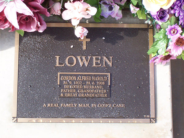 GORDON ALFRED HAROLD LOWEN