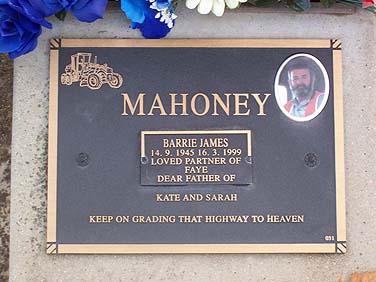 BARRIE JAMES MAHONEY