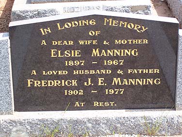 FREDERICK JOHN MANNING