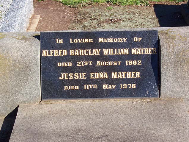 ALFRED WALLACE BARCLAY MATHER
