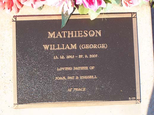 WILLIAM GEORGE MATHIESON