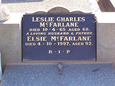 ELSIE ROSE McFARLANE