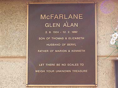 GLEN ALAN McFARLANE