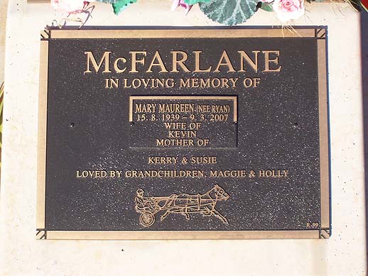 MARY MAUREEN McFARLANE