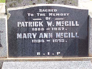 PATRICK WILLIAM McGILL