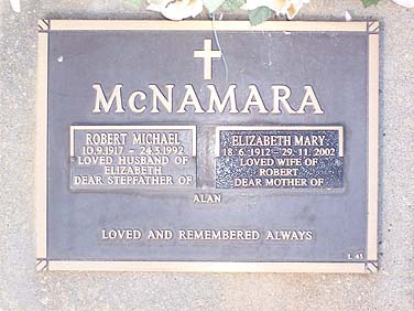 ELIZABETH MARY McNAMARA