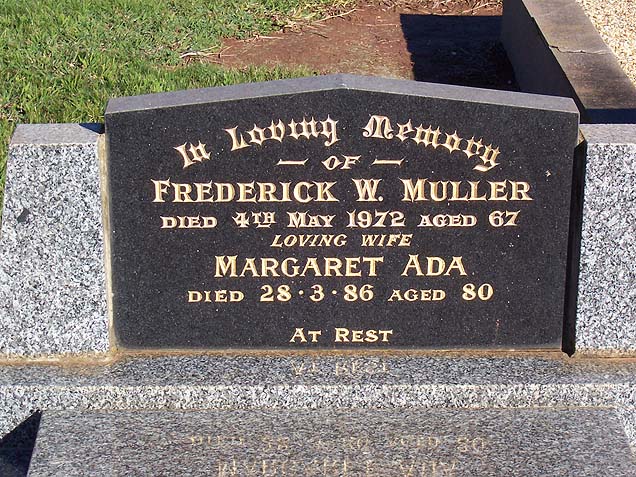 FREDERICK WILLIAM MULLER