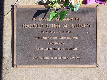 HAROLD MORRIS MUNRO