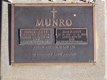 RONALD GILBERT MUNRO