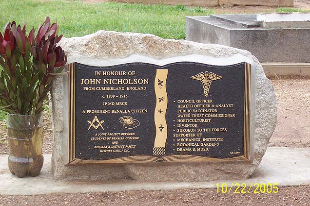 JOHN Dr NICHOLSON